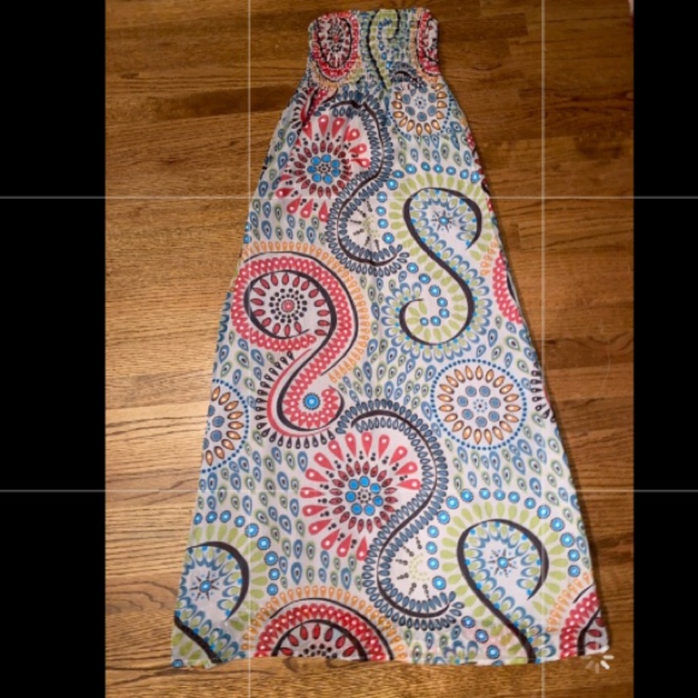 maxi paisley dress